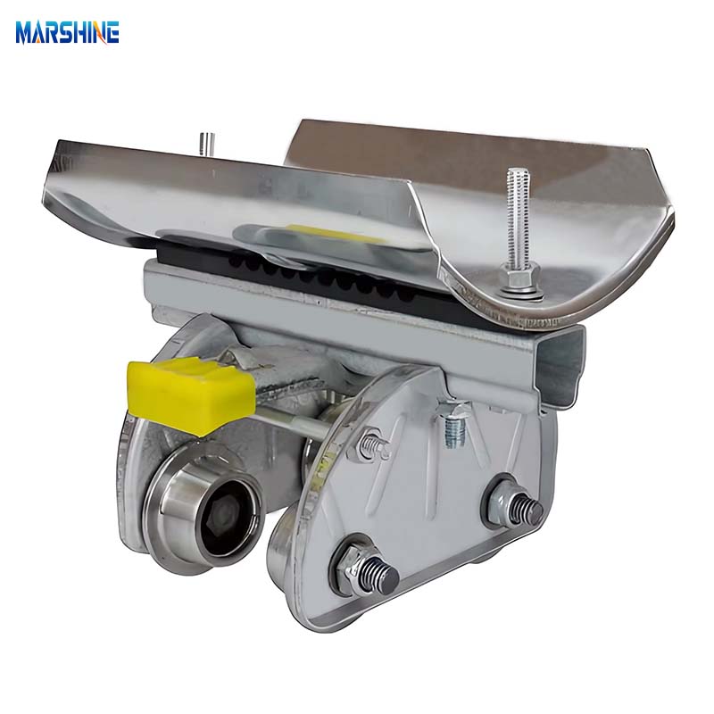 Binario a C sopraelevato Trave a I Carrucola di sospensione Blocco di stesura cavi